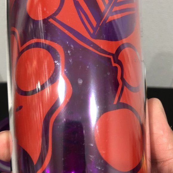 2014 STARBUCKS 24 Oz. VENTI Cold Cup Tumbler PURPLE RED Hibiscus No Straw RARE - Picture 4 of 10